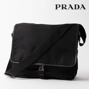 1円スタート★プラダ PRADA ナイロン プラダ ショルダーバッグ ブラック系 ショルダーバッグ 三角ロゴ レディース