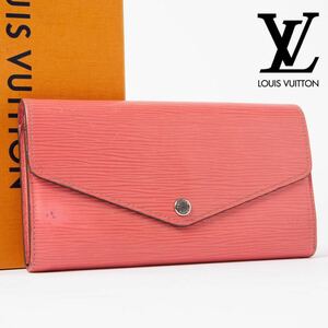 ★1円スタート★LOUIS VUITTON ルイヴィトン 長財布 ロングウォレット エピ ピンク系 ポルトフォイユ サラ M60604 CA1144780-9