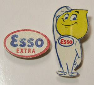 英国 ビンテージ ESSO BOY バッヂ 2個 / 50s,ロッカーズ,UK,エッソ ボーイ,ピンズ,ROCKERS,TON-UP,レトロ,TT,MANX,イギリス,アンティーク