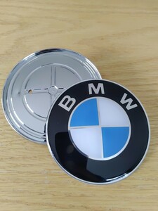 【簡単♪貼付け補修可能】BMW 82mm エンブレム E46 E90 Z3 X5等 メッキ向上デザイン