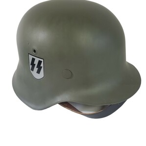 WWⅡ ナチスドイツ M42 シングルデカール ヘルメット カバー付き★ara-30の画像1