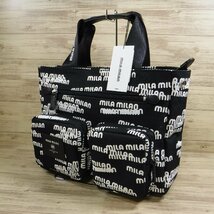 BB677 ミラ・ミラン mila milan 定価15400円 新品 ドライビング トートバッグ 撥水加工 白 黒 スピーガ 258521 ユニセックス_画像2