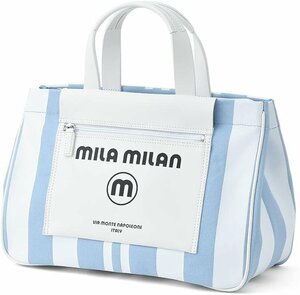 BB603 ミラ・ミラン mila milan 定価19800円 新品 ドライビング トートバッグ ブルー A4サイズ 260502 ユニセックス ミーチョ ミラミラン