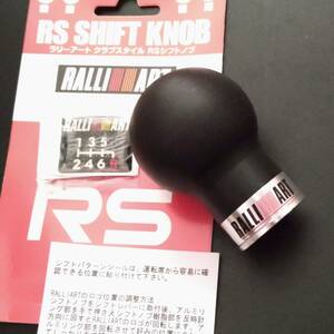 RALLIART☆ラリーアート★ジュラコンシフトノブ黒