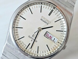 1円スタート☆SEIKO セイコー SUPERIOR スーペリア【9983-8000】ツインクォーツ 紳士用高級腕時計