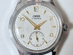 1 иен старт *ORIS Oris джентльмен для высококлассный автоматический наручные часы Classic small second античный часы [7459-40]