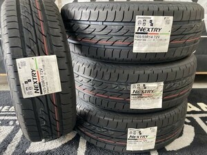 送料無料◆4本Set ブリヂストン ネクストリー 165/55-14(165/55R14) 22年製 タイヤ交換 車検 ラジアル サマー ライフ フレアワゴン