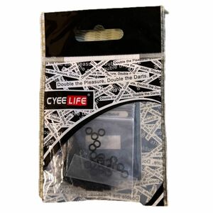 CyeeLife ダーツ増量ツール2gじゅんどう 2BA と 滑り止めゴムパッド20枚，ブラックテンプレート