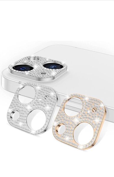 one 14 / iphone 14 Plus カメラフィルム (2枚セット) シルバー+ローズゴールド レンズカバー カメラ保護