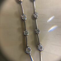 Ｐt900/Ｐｔ850 ダイヤモンドネックレス　計0.54ct 12石　41cm 7.2g_画像6