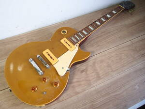 ☆【3T0313-38】 Epiphone エピフォン エレキギター Les Paul MODEL ‘56 Gold Top LIMITED EDITION 現状品