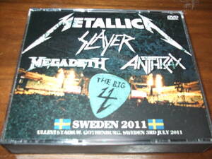 METALLICA / SLAYER / MEGADETH / ANTHRAX《 BIG 4 SWEDEN 2011 》★ライブ映像4枚組