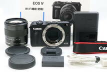 ■新品級■ Canon キヤノン EOS M2 EF-M18-55 IS STM レンズキット ブラック ＃7730_画像1