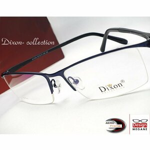 【度付レンズ無料は当店だけ】 眼鏡一式☆度入UVレンズ込★designメガネ★Dixon Collection ハーフリム(近視、乱視、老眼 伊達 全て対応)