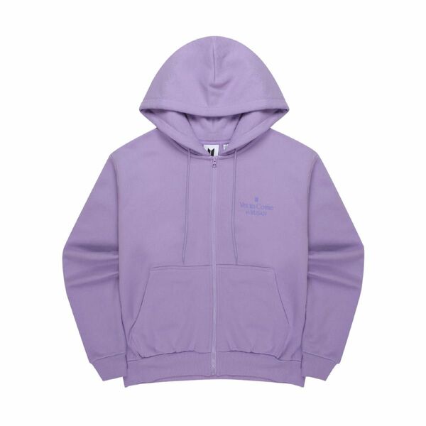 BTS Yet To Come in BUSAN ZIP-UP HOODIE Lavender パーカー 長袖