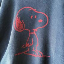 00s champion × SNOOPY リバースウィーブ スウェット XL ネイビー ビンテージ 00年代 チャンピオン スヌーピー PEANUTS ピーナッツ NAVY_画像6