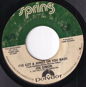 Joe Simon - For Your Love, Love, Love / I've Got A Jones On You Baby (B) L368
