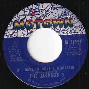 The Jackson 5 - Little Bitty Pretty One / If I Have To Move A Mountain (B) L325の画像2