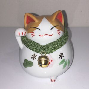 猫舎道楽本舗 万福 ねこや 招き猫 貯金箱 縁起物 鶴亀 インテリア 置物　道楽堂　猫舎本舗