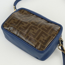 中古 フェンディ 斜め掛け ショルダーバッグ レディース ブランド FENDI カメラバッグ PVC 8BS019 A5K4 ブラウン_画像5