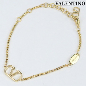  used Valentino bracele lady's brand VALENTINO V Logo signature ZW2J0F84MET CS4 Gold accessory 
