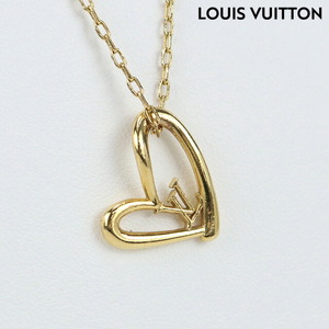  б/у Louis Vuitton колье женский бренд LOUIS VUITTONkolie Heart four Lynn Rav M00465 Gold аксессуары 