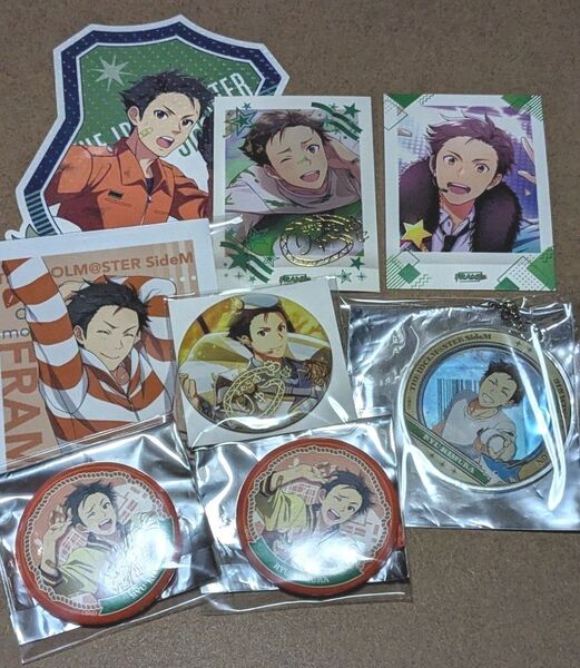 アイドルマスター SideM 木村龍 ぱしゃこれ 箔押し 缶バッジ キーホルダー ブロマイド