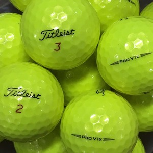 ロストボール タイトリスト PRO V1x 2019年 イエロー 20個 Bランク 中古 ゴルフボール ロスト Titleist エコボール 送料無料