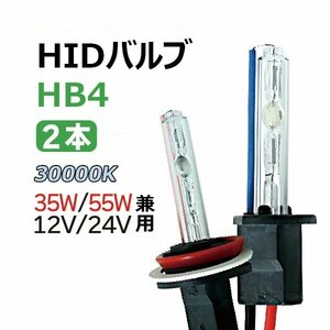 HIDバルブ (バーナー) 12V/24V 35W/55W HB4 30000K 交換用バルブ ヘッドライト フォグランプ HID バーナー 送料無料 1年保証