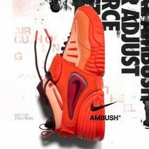 Nike × AMBUSH Air Adjust Force Light Madder Root Habanero Red-Burgundy DM8465-800アンブッシュ×ナイキ エアアジャストフォース24.5_画像2