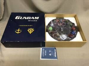 ガンダム 3D クロック　1年戦争　　GUNDAM 3D CLOCK 1YEAR WAR IN 0079 動作品
