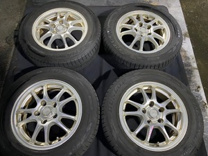 CREW プレマシー ECO FORM アルミホイール 15×6J オフセット53 195/65/R15 ダンロップタイヤ ☆引き取り歓迎☆千葉市若葉区から出品☆