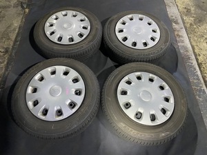 L375S タント ホイールキャップ付 鉄ホイール 13×4.00B 145/80/R13 ブリヂストンタイヤ ☆引き取り歓迎☆千葉市若葉区から出品☆