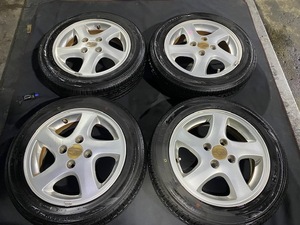 RC1 RC2 R2 純正 ENKEI アルミホイール 14×4.5J オフセット45 155/65/R14 ダンロップタイヤ☆引き取り歓迎☆千葉市若葉区から出品☆