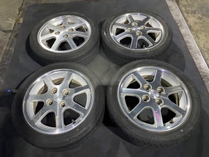 L235S エッセ 純正 アルミホイール 14×4.5J オフセット45 155/65/R14 ブリヂストンタイヤ ☆引き取り歓迎☆千葉市若葉区から出品☆