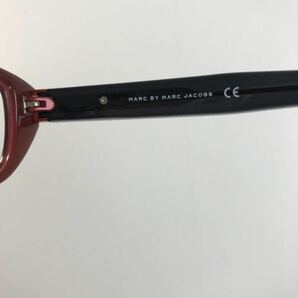 MARC JACOBS マークジェイコブス 眼鏡 メガネ アイウェア レッド系 フルリムフレーム ケース付き 231229の画像8