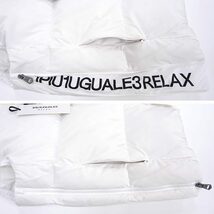 [新品]1PIU1UGUALE3 RELAX【XL】ダウンベスト ジップロゴ 伸縮豊かなストレッチダウン ジャケット ブルゾン 白 ウノピゥウノウグァーレトレ_画像5