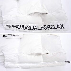 [新品]1PIU1UGUALE3 RELAX【XXL】ダウンベスト ジップロゴ 伸縮豊かなストレッチダウン ジャケット ブルゾン ウノピゥウノウグァーレトレの画像5