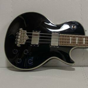 即決☆ Burny LPB-65 CUSTOM ブラック バーニー エレキベース レスポール カスタム Les Paul BASS FGシリアル ビンテージ 【現状品】の画像6