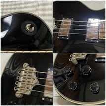 即決☆ Burny LPB-65 CUSTOM ブラック バーニー エレキベース レスポール カスタム Les Paul BASS FGシリアル ビンテージ 【現状品】_画像9