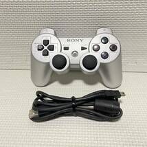 即決☆ PS3 ワイヤレスコントローラー サテンシルバー DUALSHOCK3 CECH-ZC2J SONY プレステ3 デュアルショック silver 銀_画像1