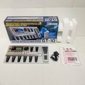 即決☆ 箱 説明書☆ BOSS GT-10 Guitar Effects Processor エレキギター マルチエフェクター ボス ROLAND ローランド 本体 AC 電源