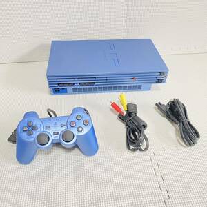 1円☆ PS2 SCPH-39000 AQUA SONY プレステ2 本体 コントローラ DUALSHOCK プレイステーション PlayStation アクア ブルー