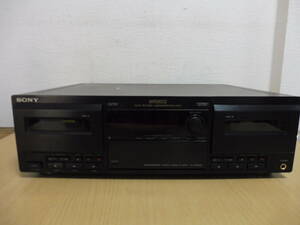 「6033/T3B」SONY ソニー TC-WR965S カセットデッキ ダブル ステレオ STEREO CASSETTE DECK 通電確認済 中古 現状品