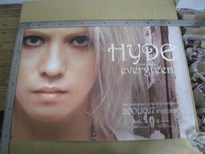 「603444/I4C」①ポスター ラルクアンシエル　HYDE evergreen 告知 2001 L'arc ハイド　