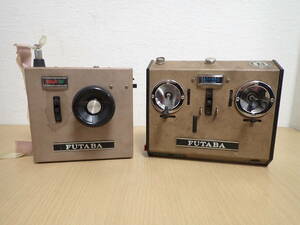 [6035/S5B]A. together 2 point FUTABA Propo FUTABA ELECTRONICS INDUSTRIES 72.320MHZ 40.695MHZ FP.T 2F Vintage Junk 