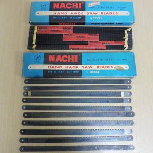 「603241/T2B」 NACHI ナチ HAND HACK SAW BLADES 250×12×0.64 24T 72枚入＋12本 経年保管品 中古 現状品 元箱付の画像1