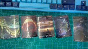 MTG unfinity 宇宙 軌道 基本土地 foil 7枚セット