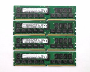 *SK hynix 32GBx4 pieces set 128GB minute PC4-2666V-R DDR4 Registered ECC 2Rx4 operation verification settled high-end workstation / server correspondence 