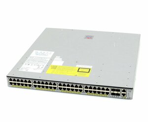 Cisco Catalyst 4948E-F V04 48ポート1000BASE-T 4ポート10GbE SFP+スロット搭載 Version 15.0(2)SG2(cat4500e-IPBASE-M) 冗長電源